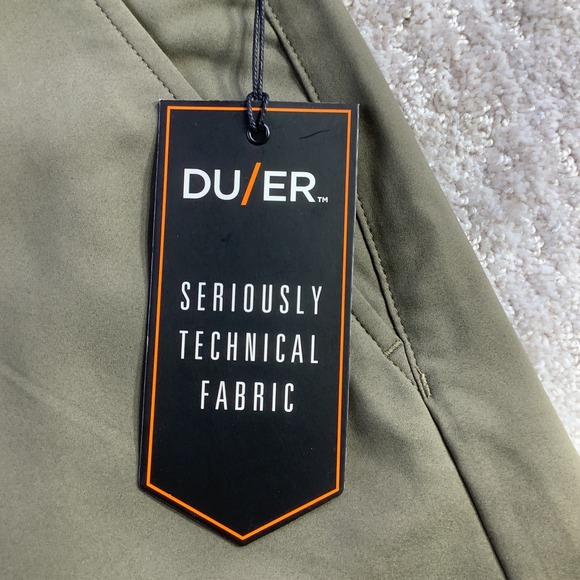 DU/ER Nustretch Shorts Thyme Green Technical Performance Mens Size 32 NWT - Picture 4 of 16
